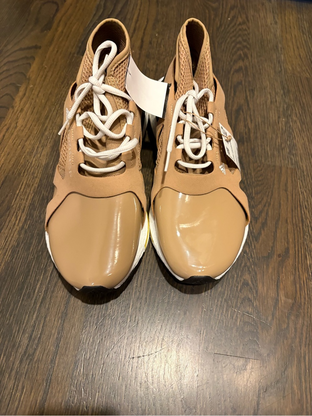 Stella McCartney Tan and White Athletic Sneakers - Picture 2 of 16